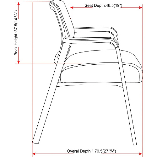 Lorell Big & Tall Mesh Low-Back Guest Chair Fabric Seat Material - Mesh Back Material - Steel Frame Material - Low Back - Black - 1 Each (LLR67003)
