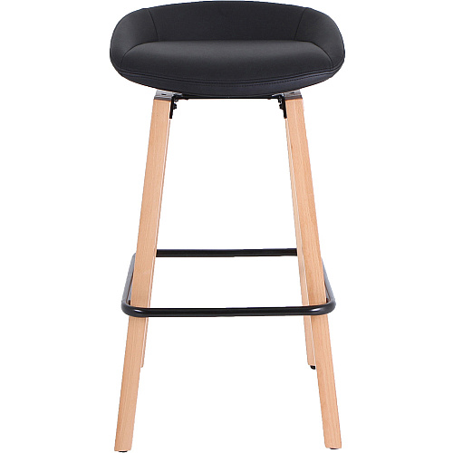 Lorell Modern Low-Back Stool Low Back - Black - 1 Each (LLR68563)