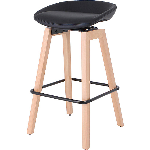 Lorell Modern Low-Back Stool Low Back - Black - 1 Each (LLR68563)