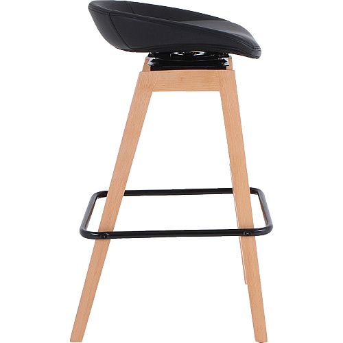 Lorell Modern Low-Back Stool Low Back - Black - 1 Each (LLR68563)