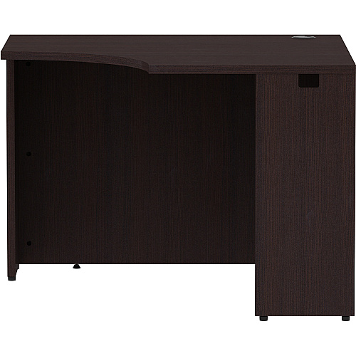 Lorell Essentials Series Corner Desk 29.5" Height x 42" Width x 24" Depth Desk, x 1" Thickness Top - Finish: Espresso Laminate (LLR18261)