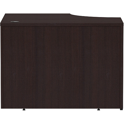 Lorell Essentials Series Corner Desk 29.5" Height x 42" Width x 24" Depth Desk, x 1" Thickness Top - Finish: Espresso Laminate (LLR18261)