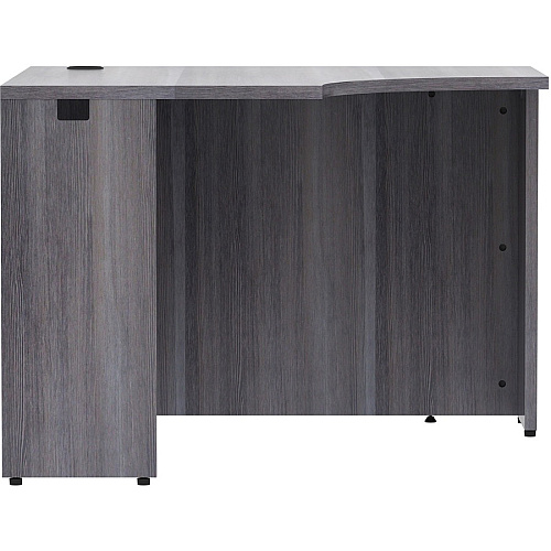 Lorell Essentials Series Corner Desk 29.5" Height x 42" Width x 24" Depth Desk, x 1" Thickness Top - Finish: Weathered Charcoal Laminate (LLR69592)