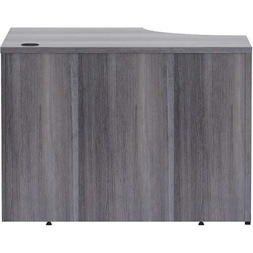 Lorell Essentials Series Corner Desk 29.5" Height x 42" Width x 24" Depth Desk, x 1" Thickness Top - Finish: Weathered Charcoal Laminate (LLR69592)