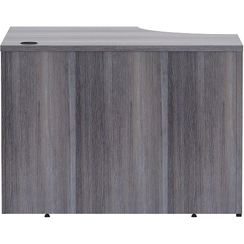 Lorell Essentials Series Corner Desk 29.5" Height x 42" Width x 24" Depth Desk, x 1" Thickness Top - Finish: Weathered Charcoal Laminate (LLR69592)