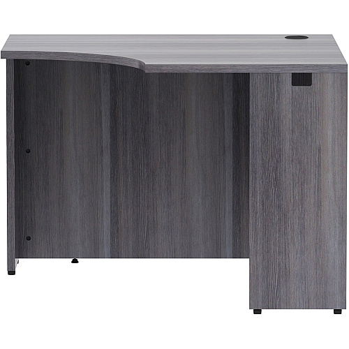 Lorell Essentials Series Corner Desk 29.5" Height x 42" Width x 24" Depth Desk, x 1" Thickness Top - Finish: Weathered Charcoal Laminate (LLR69592)