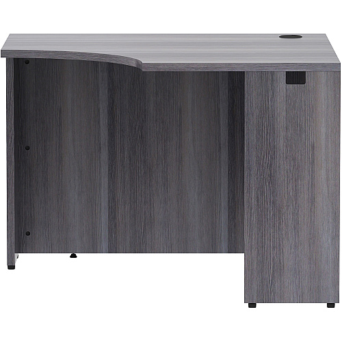 Lorell Essentials Series Corner Desk 29.5" Height x 42" Width x 24" Depth Desk, x 1" Thickness Top - Finish: Weathered Charcoal Laminate (LLR69592)