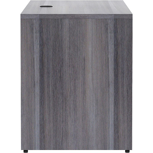 Lorell Essentials Series Credenza Shell 29.5" Height x 66" Width x 24" Depth Credenza Shell, x 1" Thickness Top - Finish: Weathered Charcoal Laminate, Silver Brush (LLR69596)