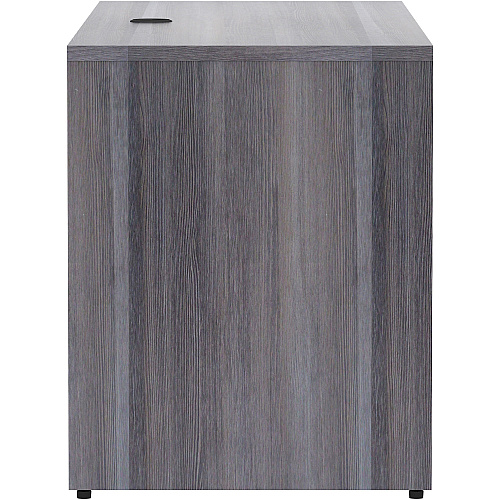 Lorell Essentials Series Credenza Shell 29.5" Height x 66" Width x 24" Depth Credenza Shell, x 1" Thickness Top - Finish: Weathered Charcoal Laminate, Silver Brush (LLR69596)
