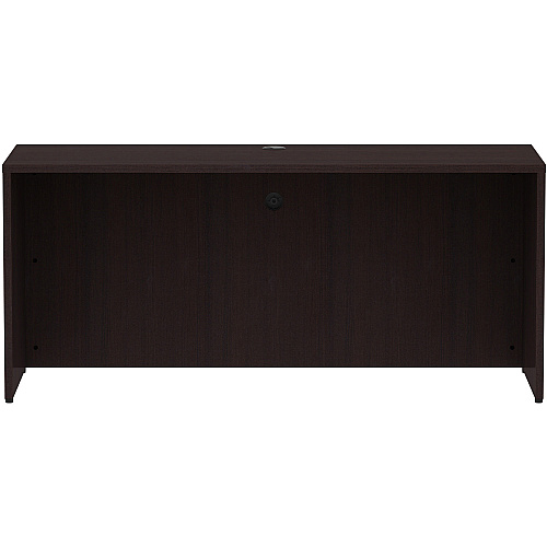 Lorell Essentials Series Credenza Shell 29.5" Height x 66" Width x 24" Depth Credenza Shell, x 1" Thickness Top - Finish: Espresso Laminate, Silver Brush (LLR18265)