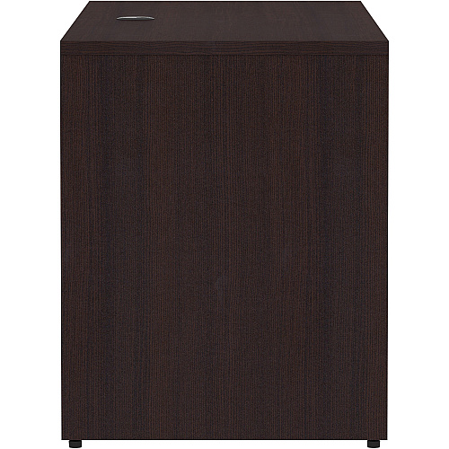 Lorell Essentials Series Credenza Shell 29.5" Height x 66" Width x 24" Depth Credenza Shell, x 1" Thickness Top - Finish: Espresso Laminate, Silver Brush (LLR18265)