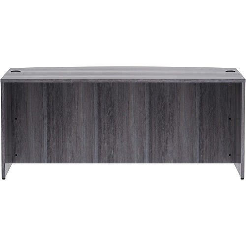 Lorell Essentials Series Bowfront Desk Shell 29.5" Height x 72" Width x 41.4" Depth Desk Shell, x 1" Thickness Top - Bow Front Edge - Finish: Weathered Charcoal Laminate (LLR69591)