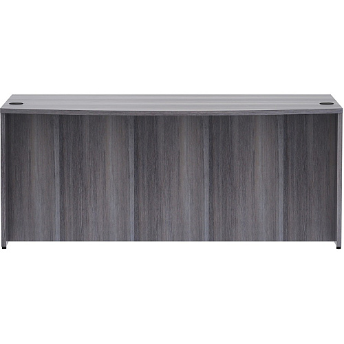 Lorell Essentials Series Bowfront Desk Shell 29.5" Height x 72" Width x 41.4" Depth Desk Shell, x 1" Thickness Top - Bow Front Edge - Finish: Weathered Charcoal Laminate (LLR69591)