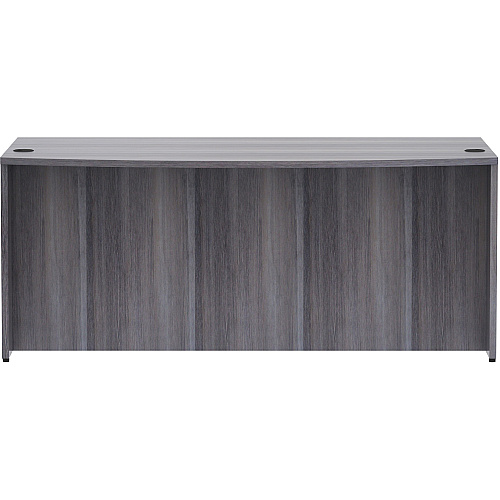 Lorell Essentials Series Bowfront Desk Shell 29.5" Height x 72" Width x 41.4" Depth Desk Shell, x 1" Thickness Top - Bow Front Edge - Finish: Weathered Charcoal Laminate (LLR69591)