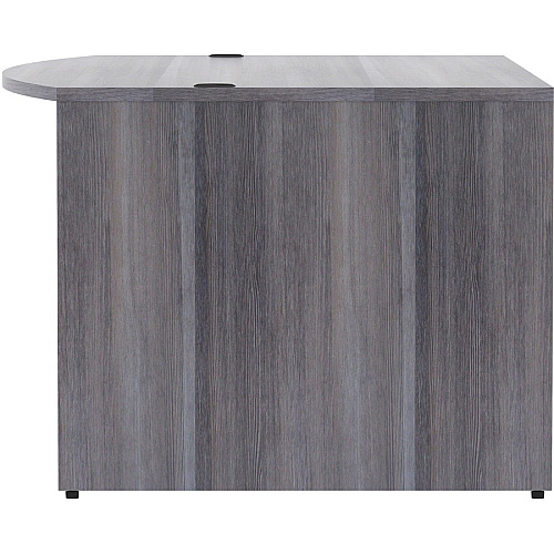 Lorell Essentials Series Bowfront Desk Shell 29.5" Height x 72" Width x 41.4" Depth Desk Shell, x 1" Thickness Top - Bow Front Edge - Finish: Weathered Charcoal Laminate (LLR69591)