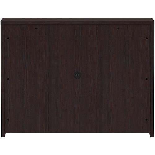 Lorell Essentials Series Stack-on Hutch with Doors 36" Height x 48" Width x 15" Depth - 3 Door(s) - Finish: Espresso Laminate (LLR18271)