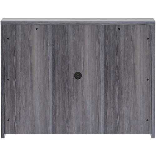 Lorell Essentials Series Stack-on Hutch with Doors 36" Height x 48" Width x 15" Depth - 3 Door(s) - Finish: Weathered Charcoal Laminate (LLR69621)