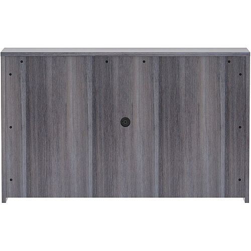Lorell Essentials Series Stack-on Hutch with Doors 36" Height x 60" Width x 15" Depth - 4 Door(s) - Finish: Weathered Charcoal Laminate (LLR69620)