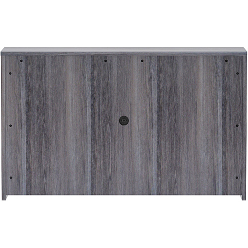 Lorell Essentials Series Stack-on Hutch with Doors 36" Height x 60" Width x 15" Depth - 4 Door(s) - Finish: Weathered Charcoal Laminate (LLR69620)
