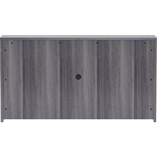 Lorell Essentials Series Stack-on Hutch with Doors 36" Height x 66" Width x 15" Depth - 4 Door(s) - Finish: Weathered Charcoal Laminate (LLR69619)