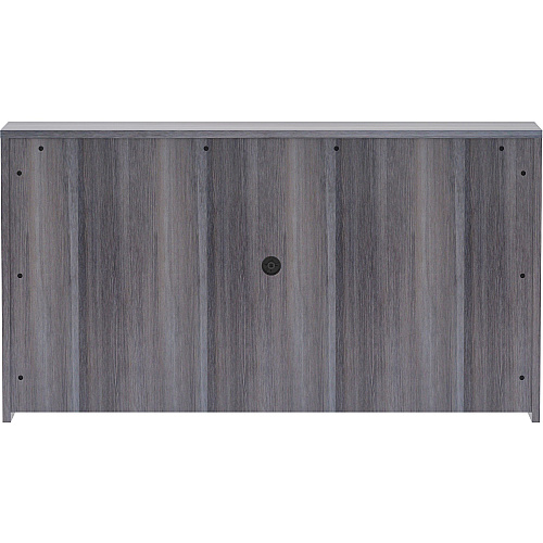 Lorell Essentials Series Stack-on Hutch with Doors 36" Height x 66" Width x 15" Depth - 4 Door(s) - Finish: Weathered Charcoal Laminate (LLR69619)