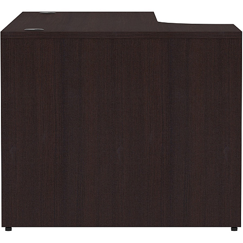 Lorell Essentials Series Left Corner Credenza 29.5" Height x 36" Width x 24" Depth x 72" Length Credenza, x 1" Thickness Top - Finish: Espresso Laminate (LLR18267)
