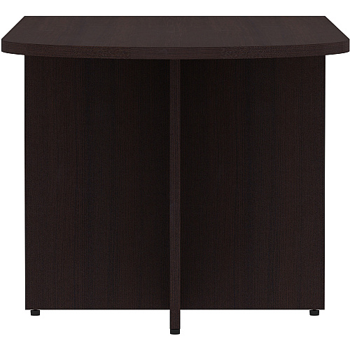 Lorell Essentials Series Peninsula Desk Box 1 of 2 29.5" Height x 66" Width x 30" Depth Desk, x 1" Thickness Top - Finish: Espresso Laminate (LLR18262)