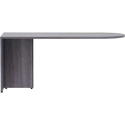 Lorell Essentials Series Peninsula Desk Box 1 of 2 29.5" Height x 66" Width x 30" Depth Desk, x 1" Thickness Top - Finish: Weathered Charcoal Laminate (LLR69593)