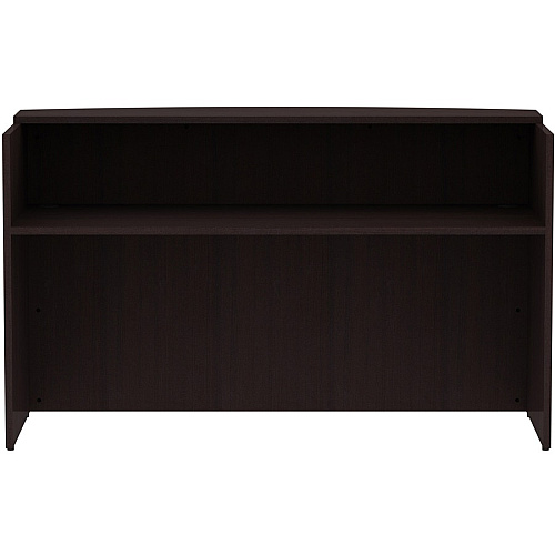 Lorell Essentials Series Front Reception Desk 42.5" Height x 72" Width x 36" Depth Desk, x 1" Thickness Top - Finish: Espresso Laminate (LLR18264)