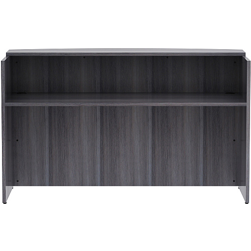 Lorell Essentials Series Front Reception Desk 42.5" Height x 72" Width x 36" Depth Desk, x 1" Thickness Top - Finish: Weathered Charcoal Laminate (LLR69595)