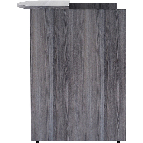 Lorell Essentials Series Front Reception Desk 42.5" Height x 72" Width x 36" Depth Desk, x 1" Thickness Top - Finish: Weathered Charcoal Laminate (LLR69595)