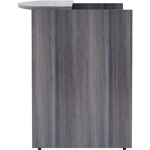 Lorell Essentials Series Front Reception Desk 42.5" Height x 72" Width x 36" Depth Desk, x 1" Thickness Top - Finish: Weathered Charcoal Laminate (LLR69595)