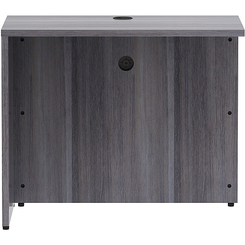 Lorell Essentials Series Return Shell 29.5" Height x 35" Width x 24" Depth Return Shell, x 1" Thickness Top - Finish: Weathered Charcoal Laminate (LLR69594)