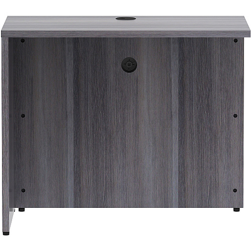 Lorell Essentials Series Return Shell 29.5" Height x 35" Width x 24" Depth Return Shell, x 1" Thickness Top - Finish: Weathered Charcoal Laminate (LLR69594)
