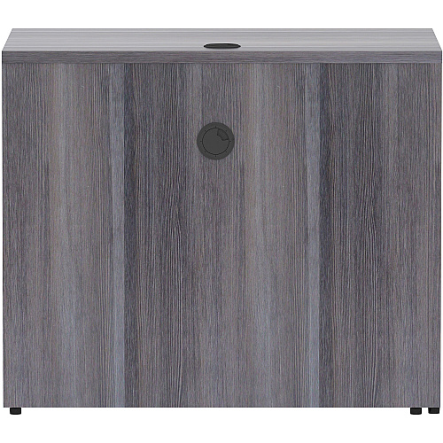 Lorell Essentials Series Return Shell 29.5" Height x 35" Width x 24" Depth Return Shell, x 1" Thickness Top - Finish: Weathered Charcoal Laminate (LLR69594)