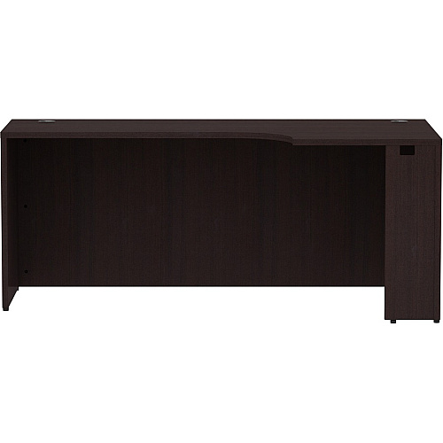 Lorell Essentials Series Right Corner Credenza 29.5" Height x 36" Width x 24" Depth x 72" Length Credenza, x 1" Thickness Top - Finish: Espresso Laminate (LLR18268)