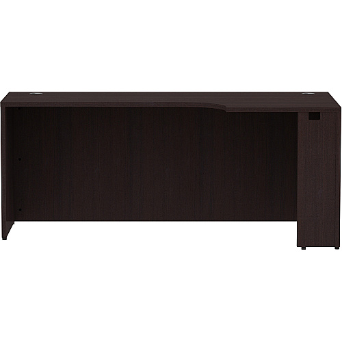 Lorell Essentials Series Right Corner Credenza 29.5" Height x 36" Width x 24" Depth x 72" Length Credenza, x 1" Thickness Top - Finish: Espresso Laminate (LLR18268)