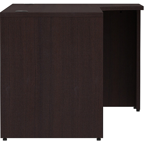 Lorell Essentials Series Right Corner Credenza 29.5" Height x 36" Width x 24" Depth x 72" Length Credenza, x 1" Thickness Top - Finish: Espresso Laminate (LLR18268)