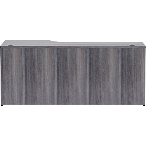 Lorell Essentials Seriese Right Corner Credenza 72" x 36" x 24"29.5" Credenza, 1" Top - Finish: Weathered Charcoal Laminate (LLR69599)