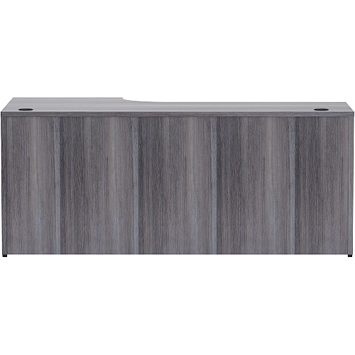 Lorell Essentials Seriese Right Corner Credenza 72" x 36" x 24"29.5" Credenza, 1" Top - Finish: Weathered Charcoal Laminate (LLR69599)