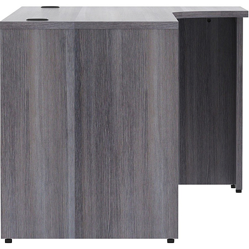 Lorell Essentials Seriese Right Corner Credenza 72" x 36" x 24"29.5" Credenza, 1" Top - Finish: Weathered Charcoal Laminate (LLR69599)