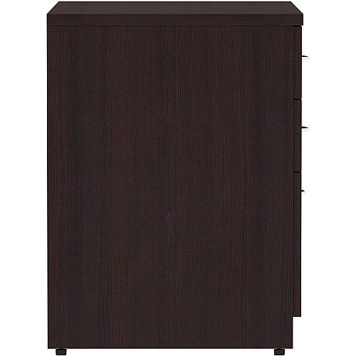 Lorell Essentials Series Box/Box/File Lateral File 29.5" Height x 35.5" Width x 22" Depth Lateral File, x 1" Thickness Side Panel - 4 x File, Box Drawer(s) - Finish: Espresso Laminate (LLR18273)