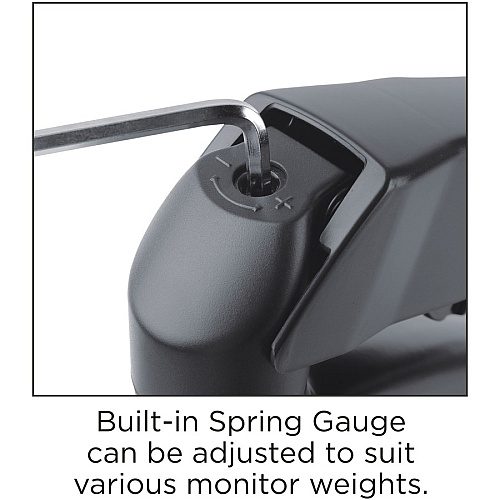 Lorell Mounting Arm for Monitor - Black Height Adjustable - 2 Display(s) Supported - 14.30 lb Load Capacity - 75 x 75, 100 x 100 - 1 Each (LLR99801)