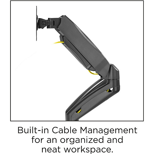 Lorell Mounting Arm for Monitor - Black Height Adjustable - 2 Display(s) Supported - 14.30 lb Load Capacity - 75 x 75, 100 x 100 - 1 Each (LLR99801)
