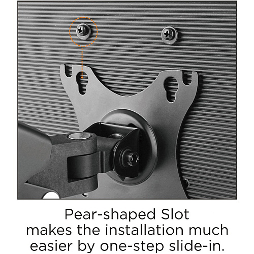 Lorell Mounting Arm for Monitor - Black Height Adjustable - 2 Display(s) Supported - 14.30 lb Load Capacity - 75 x 75, 100 x 100 - 1 Each (LLR99801)