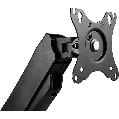 Lorell Mounting Arm for Monitor - Black Height Adjustable - 2 Display(s) Supported - 14.30 lb Load Capacity - 75 x 75, 100 x 100 - 1 Each (LLR99801)