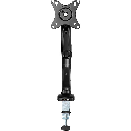 Lorell Mounting Arm for Monitor - Black Height Adjustable - 1 Display(s) Supported - 14.30 lb Load Capacity - 75 x 75, 100 x 100 - 1 Each (LLR99800)