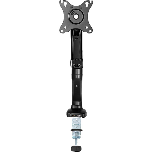 Lorell Mounting Arm for Monitor - Black Height Adjustable - 1 Display(s) Supported - 14.30 lb Load Capacity - 75 x 75, 100 x 100 - 1 Each (LLR99800)