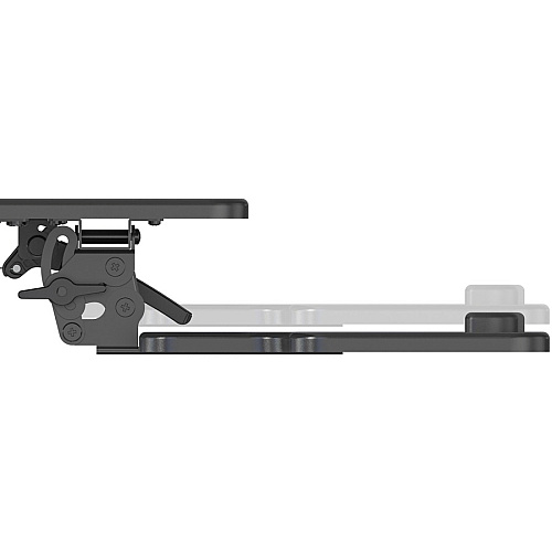 Lorell Large Monitor Desk Riser 37.40 lb Load Capacity - 19.63" Height x 35.38" Width x 19.25" Depth - Desk - Polyvinyl Chloride (PVC), Medium Density Fiberboard (MDF) - Black (LLR99555)