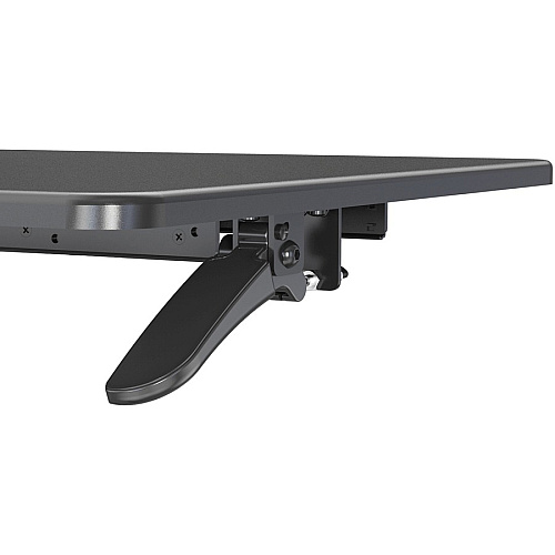 Lorell Large Monitor Desk Riser 37.40 lb Load Capacity - 19.63" Height x 35.38" Width x 19.25" Depth - Desk - Polyvinyl Chloride (PVC), Medium Density Fiberboard (MDF) - Black (LLR99555)